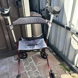 Upright Walker With Seat