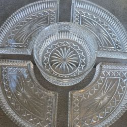 juego de vidrio de 5 piezas para Centro de mesa