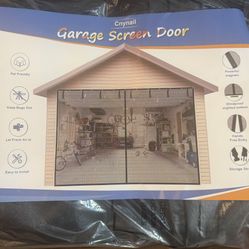 Garage Door Screen for - 16x7FT Reinforced Fiberglass Garage Screen, Magnetic Garage Screen Door