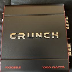 AMPLIFIER CRUNCH 1,000 watts power brand new two channel serie A/B AUDIO CAR GREAT  SOUND  $120,brand New In Box