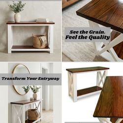Handcrafted console/entry table farmhouse style