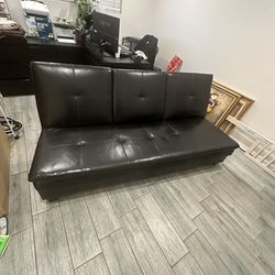 Leather Futon Sofa