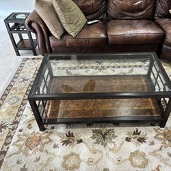 3 Piece Table Set: Thomasville Canyon Grove Collection Accent, Sofa, Cocktail Table