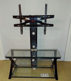 TV Stand, Black & Glass, Still In Box, BRAND NEW!