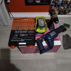 Tools One Drill 52 PCS One Charger One Saw Cutter 