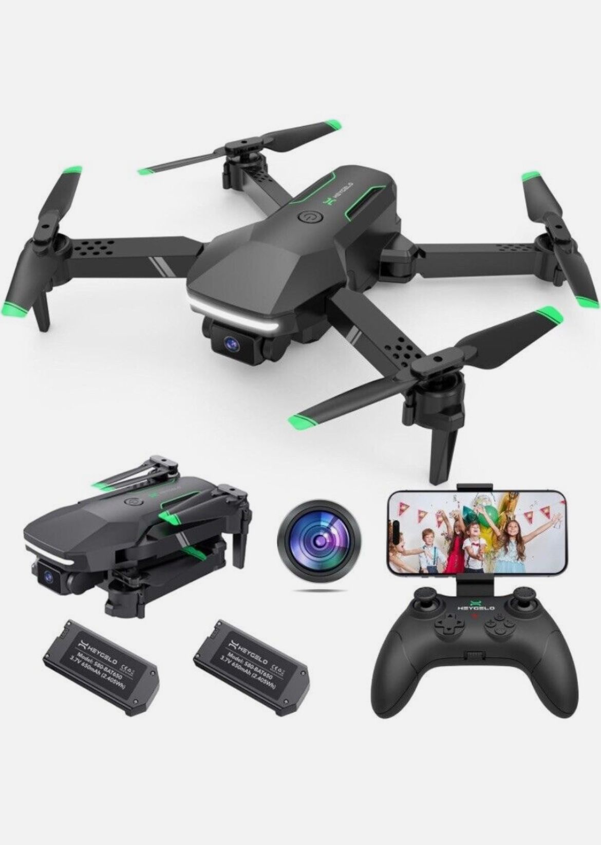 Brand New Drone with Camera RC Drone  FPV Drones with 1080P HD Camera Foldable Remote Control Quadcopter with One Key Start
