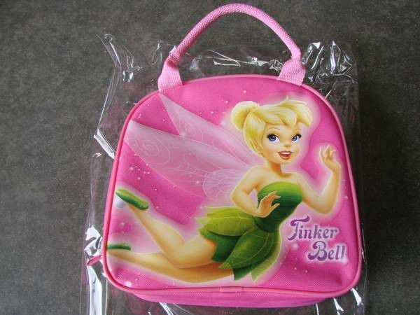 Disney Tinkerbell Fairy Tale Pink Lunch bag with Water Bottle

