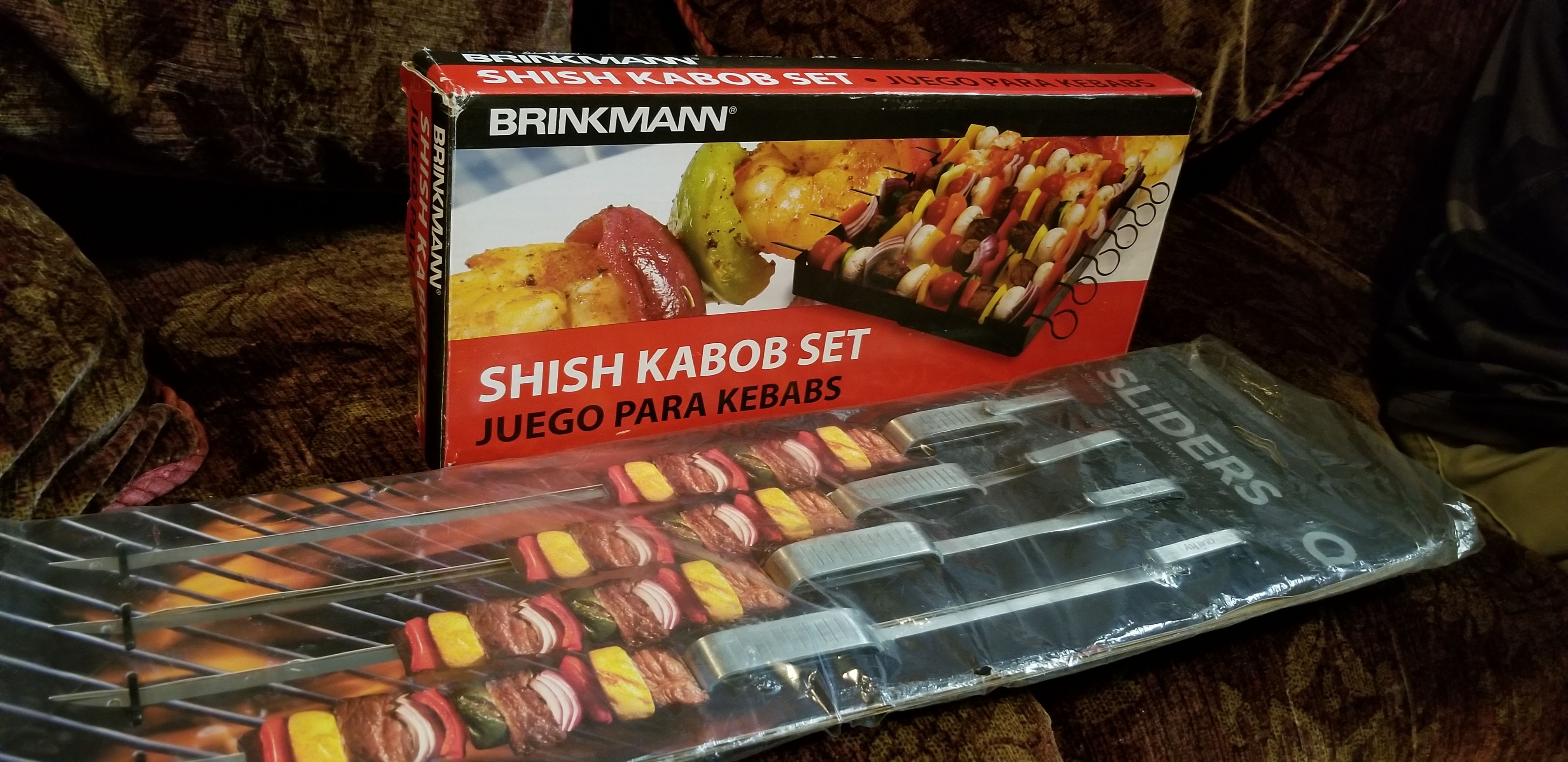 Kabob set and sliders skewers