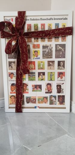 Chef Boyardee Salutes Baseball's Immortals, Framed Poster, 