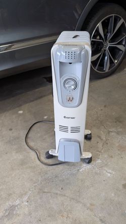 Portable dual zone radiator style heater