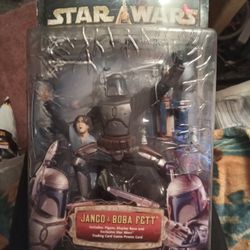 Star Wars Unleashed JANGO & BOBA FETT Action Figure Collectible 