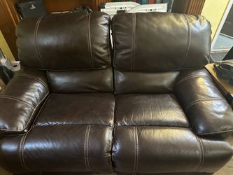 Leather Loveseat