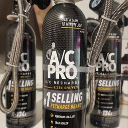 A/C PRO Recharge R-134a with Gauge 18oz $49.99 each