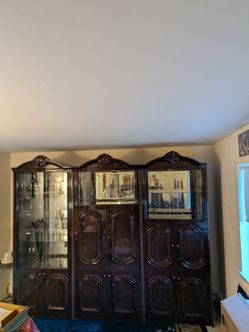 WOOD (SOLID) Entertainment center