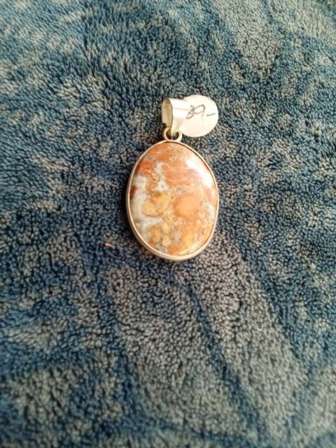 925 Silver Agate Pendant