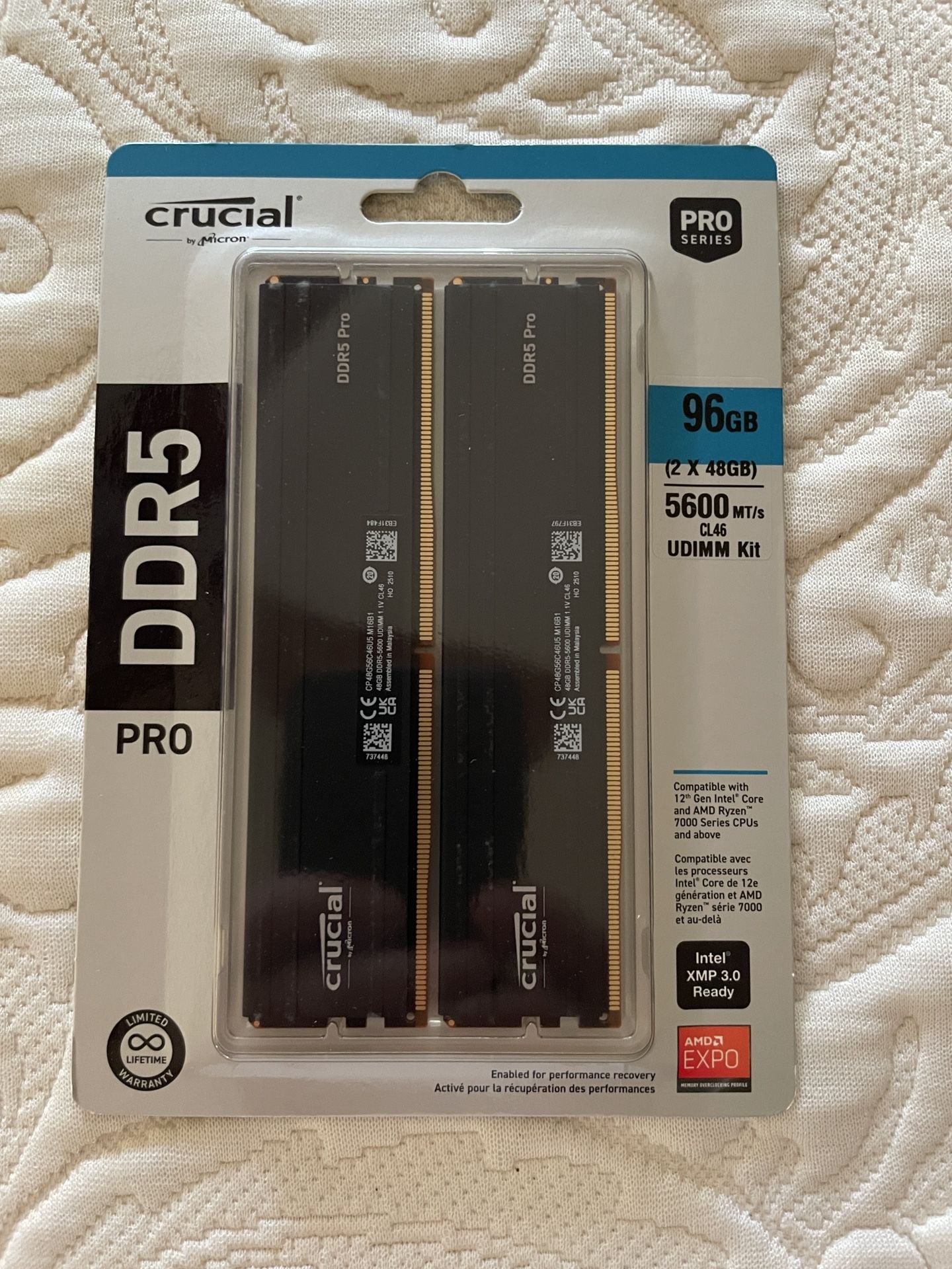 Crucial DDR5 Pro 96 GB Of Memory