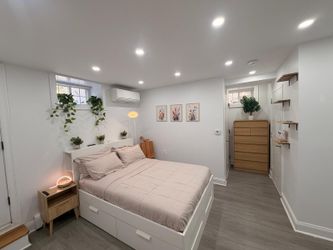 IKEA brimmes bed frame with storage and headboard