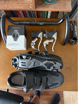 Shimano Brake Levers, Shimano Bar-End Shifters, Specialized 36mm Drop Handlebars, and More
