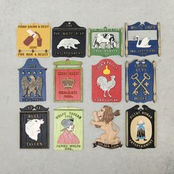 Vintage Cast Aluminum Bar Plaques 