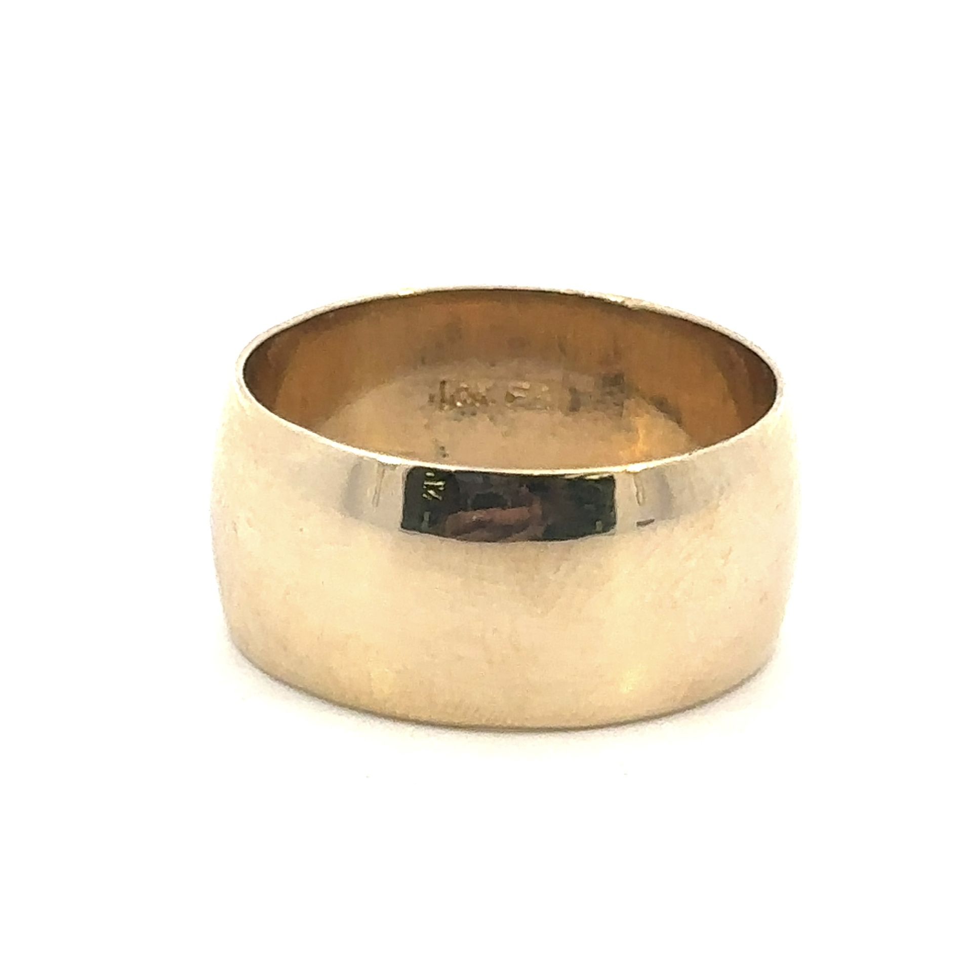 Woman’s Ladies 10k Yellow Gold 10mm Wedding Band Ring Size 9.5 GP3118735
