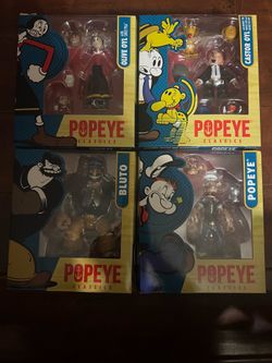 Boss Fight Studios Popeyes Classics 1/12 Scale Action Figures Wave One
