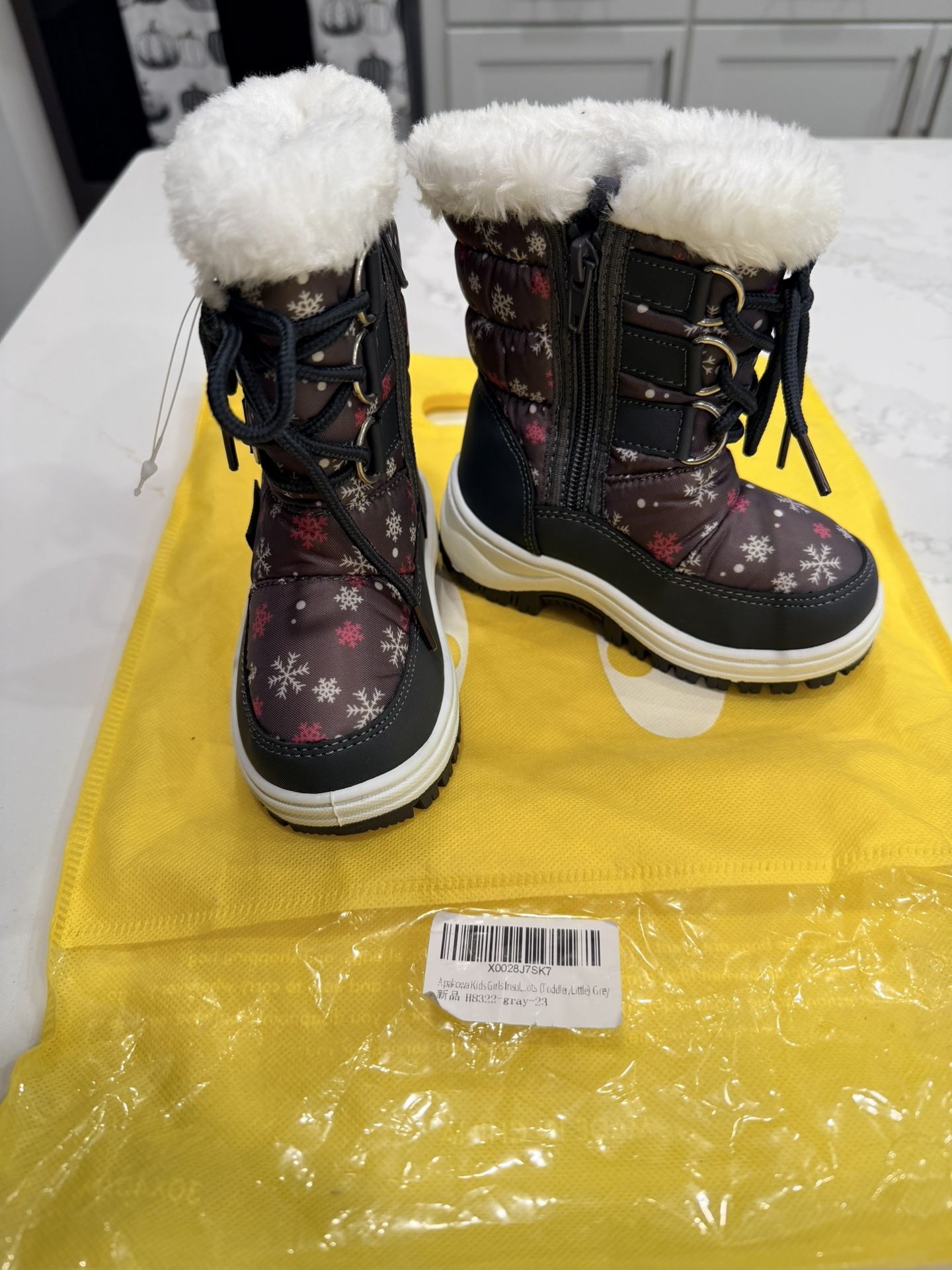 Toddler Fur Lined Sherpa Snow Boot 