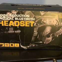 Only EST Tactical bluetooth Headset noise reduction NIB