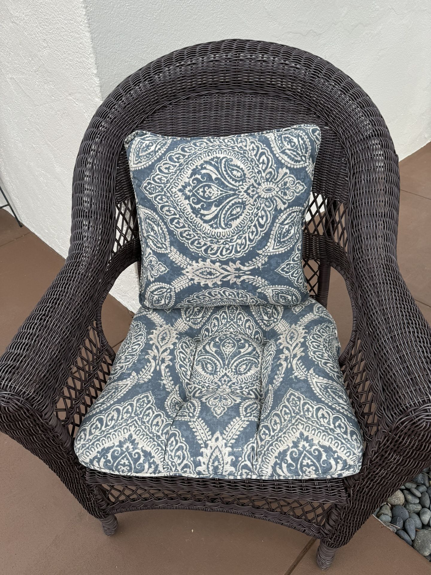 PIER ONE BATIK PATIO CUSHIONS