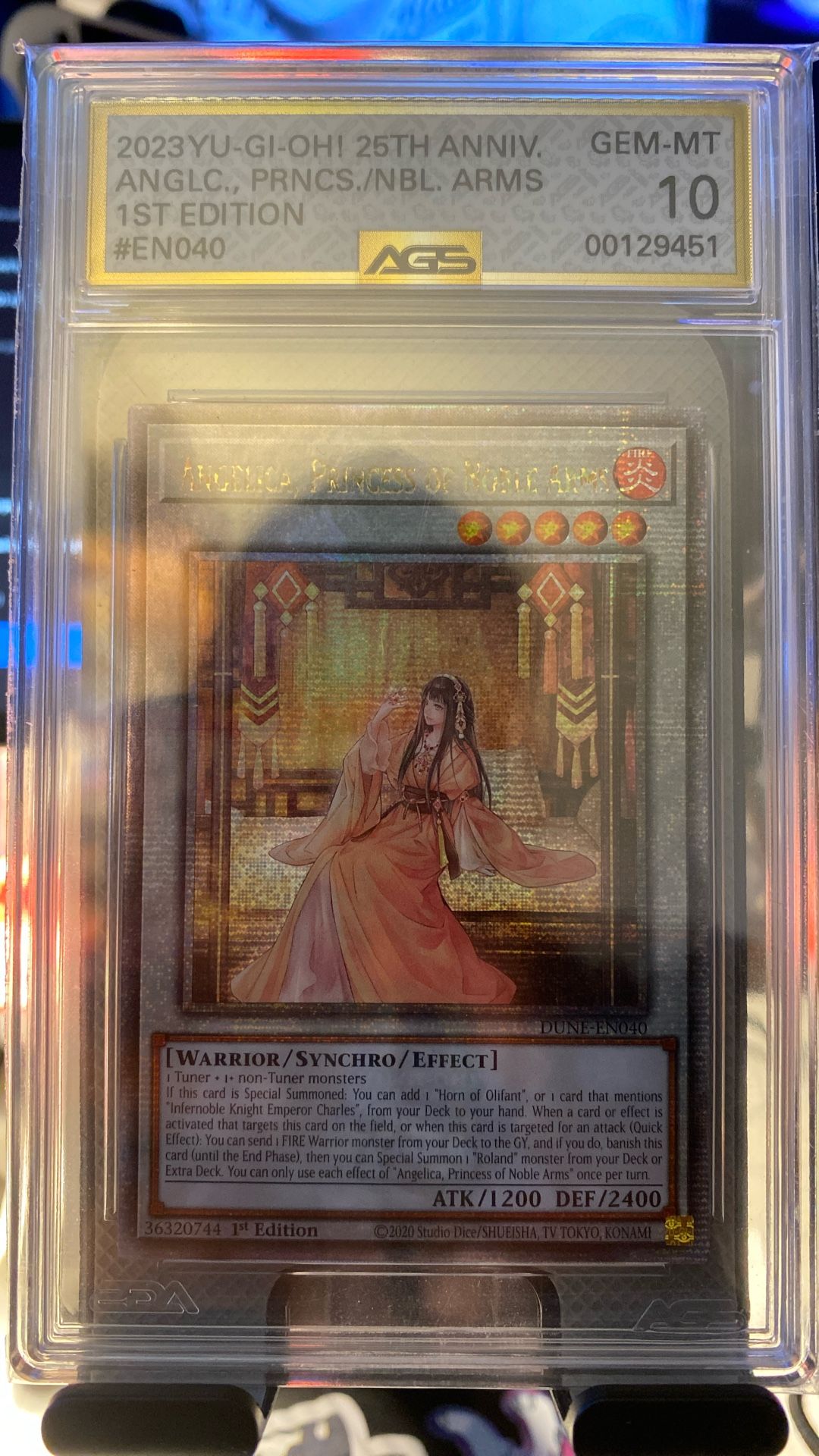 Yu-Gi-Oh Angelica, Princess Of Noble Arms, 10.0, 25th Anv