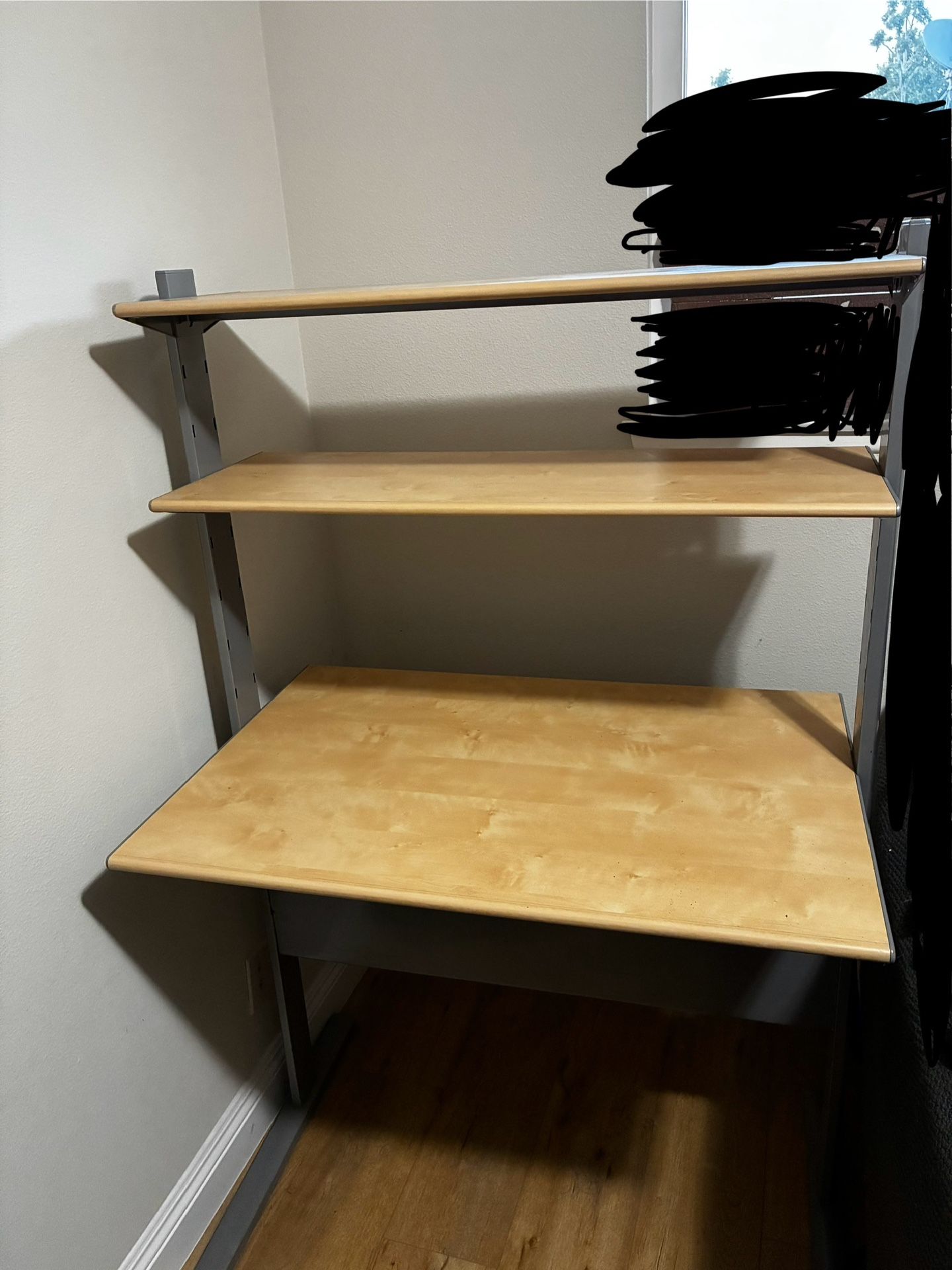 $100 Great IKEA Frederick Desk - Birch/Light Wood And Metal