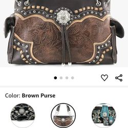 Country Leather Purse And Wallet