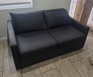 Loveseat 60" Sofabed and Storage Slate Grey