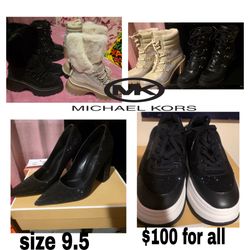 MK boots and heels lot