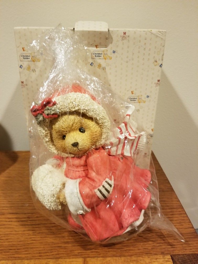 Cherished Teddies Alice Cozy Warm Wishes Coming Your Way 1993, Reg #4C3 /538