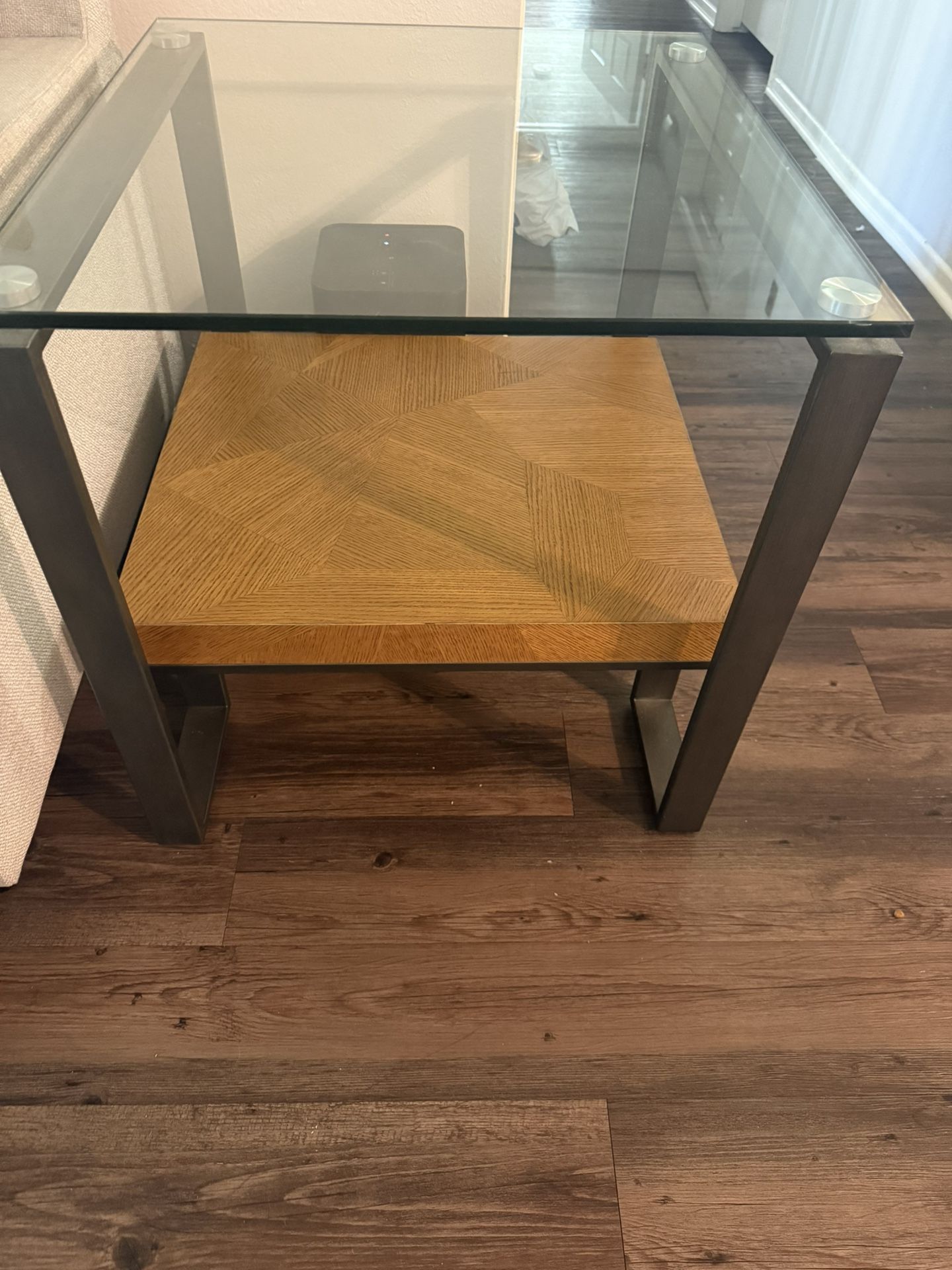 Modern Glass End Table