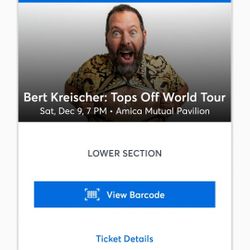 BERT KREISCHER TICKETS 