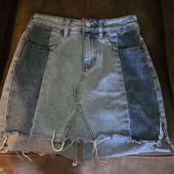 Womens PACSUN Blue Jean Skirt