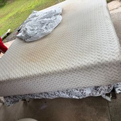 Comfortable  matters  still in good shape tempic matters  cover on top that u can take off and wash it the matters  not dirty