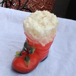 Vintage 1960’s Santa Boot Candle 