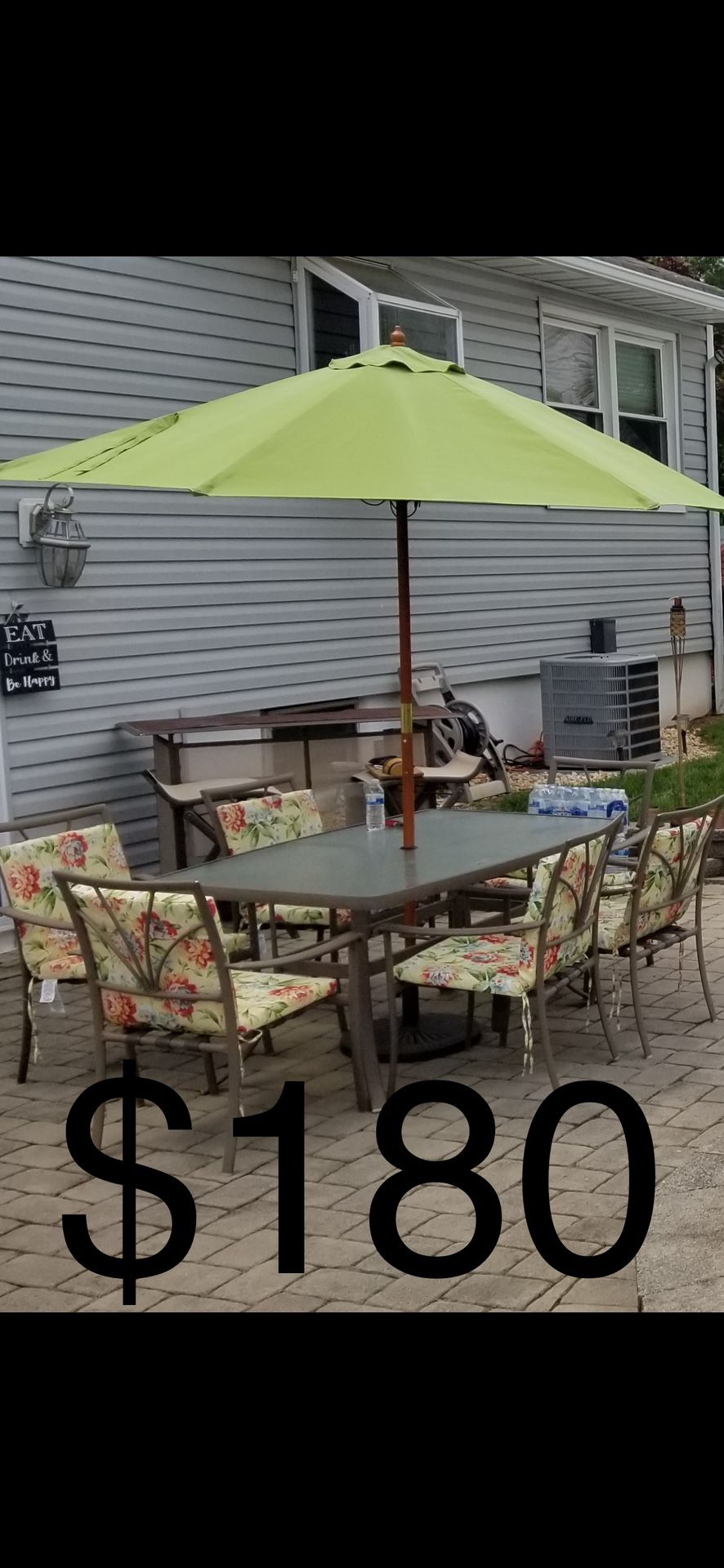 6 Chair Outdoor Table With Cushions