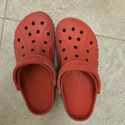 Red crocs unisex