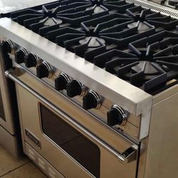 Viking 36” Dual fuel range stainless steel 6 Burners