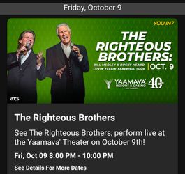 The Righteous Brothers of October 9