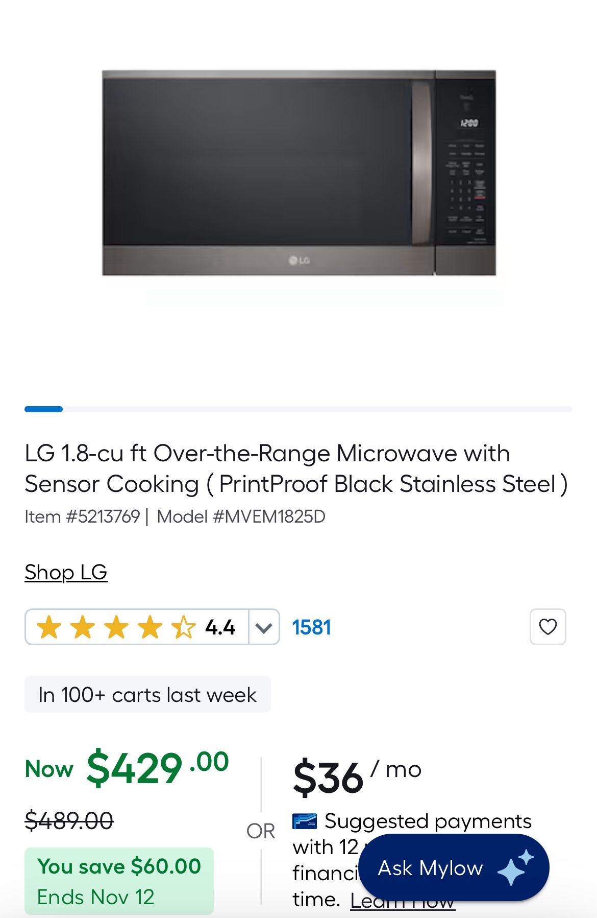 LG Microwave 