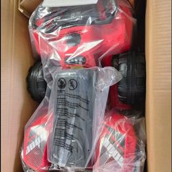 7.3 in. 12-Volt Kids ATV Quad Electric Ride On Car Toy Toddler with LED Light and MP3 Red