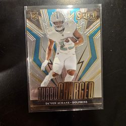 DE'VON ACHANE DOLPHINS SELECT PANINI NFL SPORTS CARD!