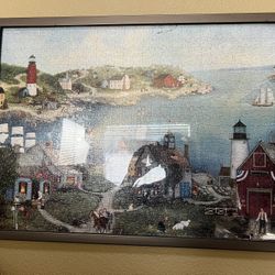 Puzzle of Dock With Frame