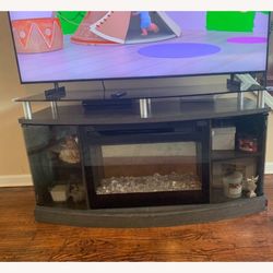 Electric Fireplace TV Stand from Raymour & Flanigan
