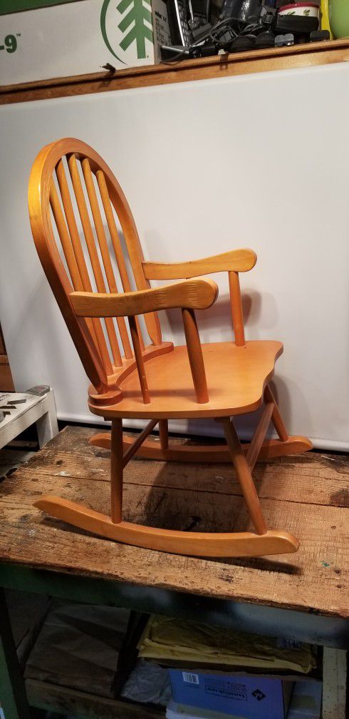 Wooden Rocking Chair For Boys and Firls