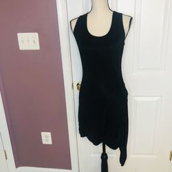 Black asymmetrical dress